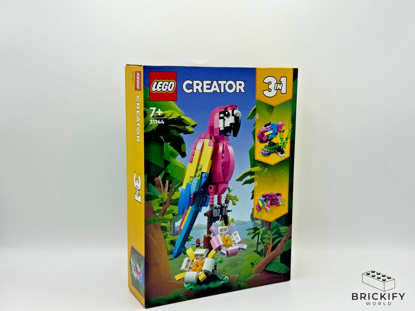 LEGO 31144 Creator Exotischer pinkfarbener Papagei