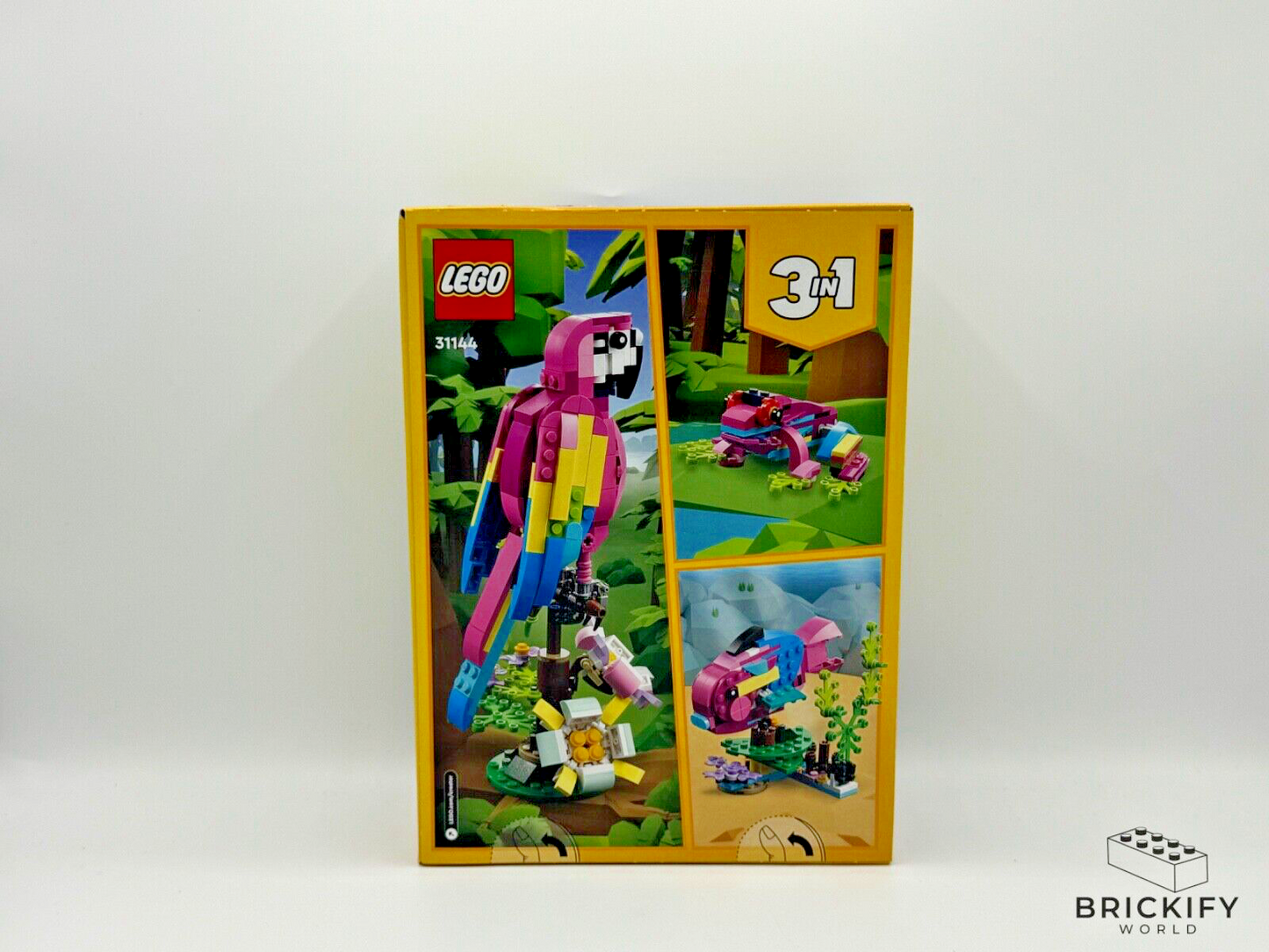 LEGO 31144 Creator Exotischer pinkfarbener Papagei