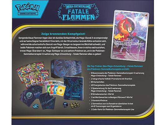 Pokémon Fatale Flammen Top Trainer Box Deutsch