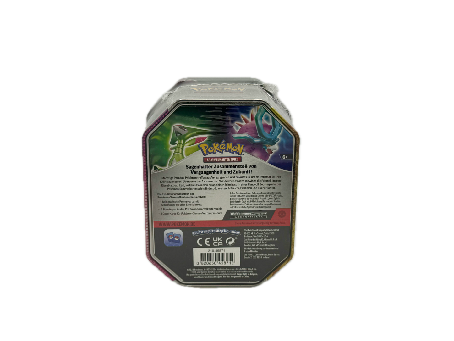 Pokémon Eisenblatt Ex Tin Box 113 (deutsch) NEU & OVP