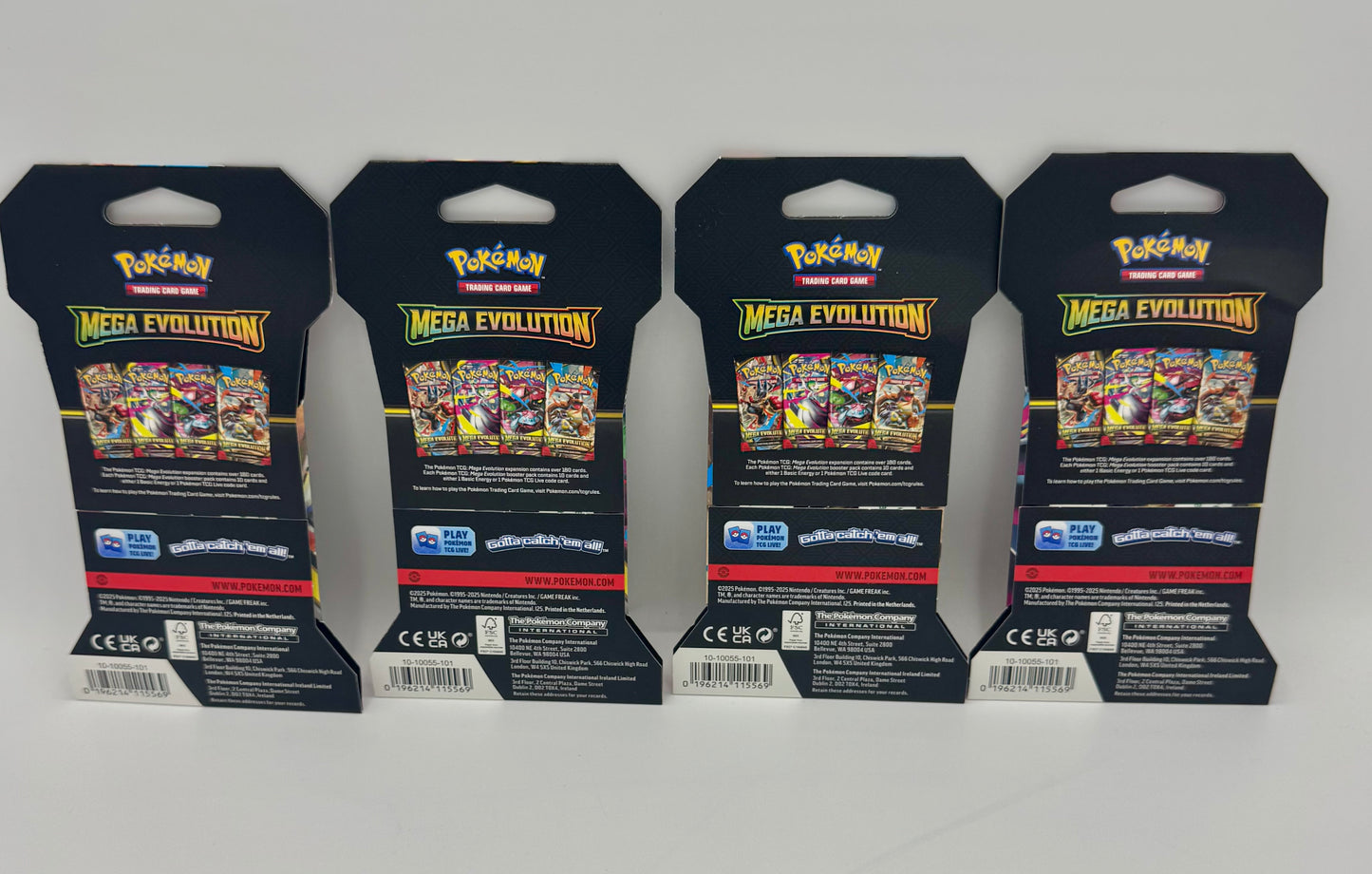 Pokémon Mega Evolution ME01 Booster Sleeved ENG 4 Pack