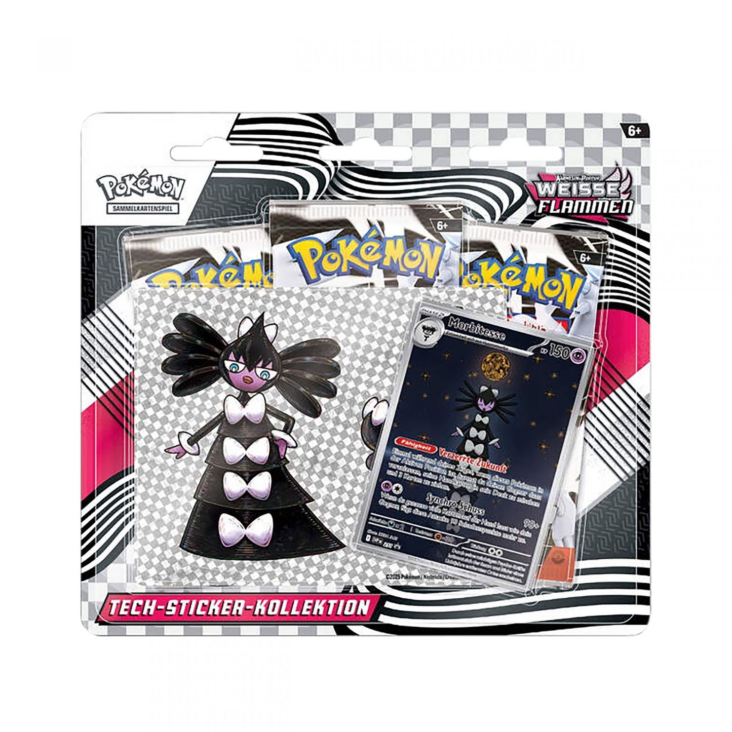 Pokémon Weiße Flammen Tech-Sticker Kollektion DE