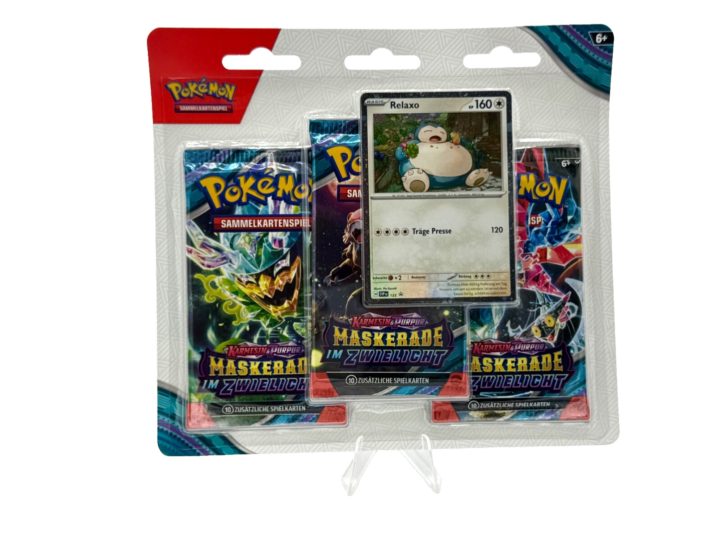 Pokémon Karmesin & Purpur Maskerade im Zwielicht 3-Pack Blister - Relaxo - DE