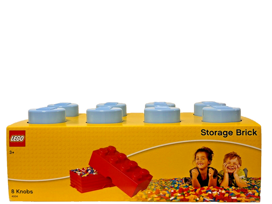 LEGO 4004 Storage Brick 8 Knobs Aufbewahrungsbox Blau