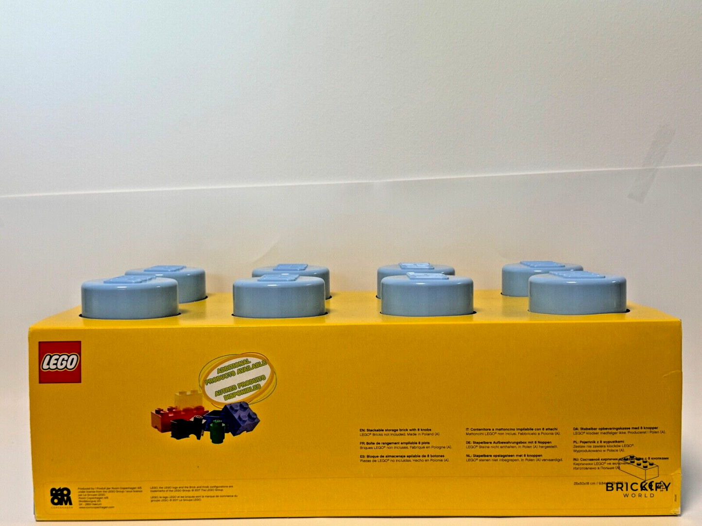 LEGO 4004 Storage Brick 8 Knobs Aufbewahrungsbox Blau