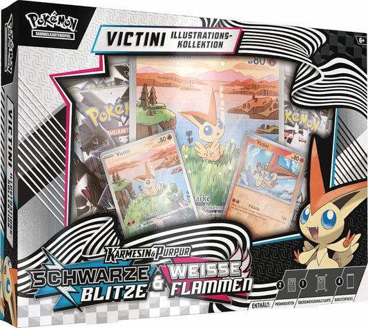 Pokémon Schwarze Blitze & Weisse Flammen Victini Illustration Kollektion