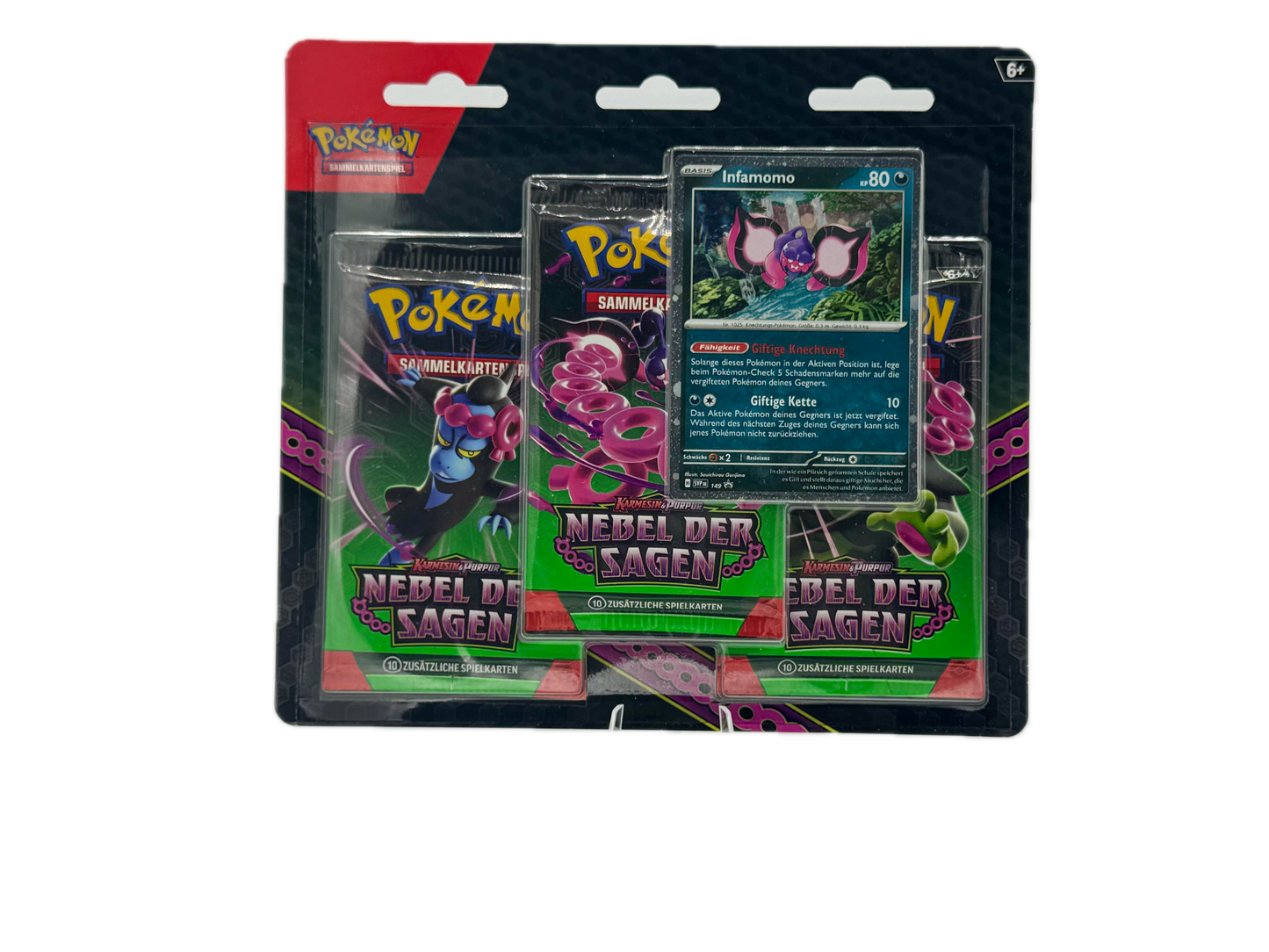 Pokémon Karmesin & Purpur Nebel der Sagen - 3-Pack Blister - Infamomo